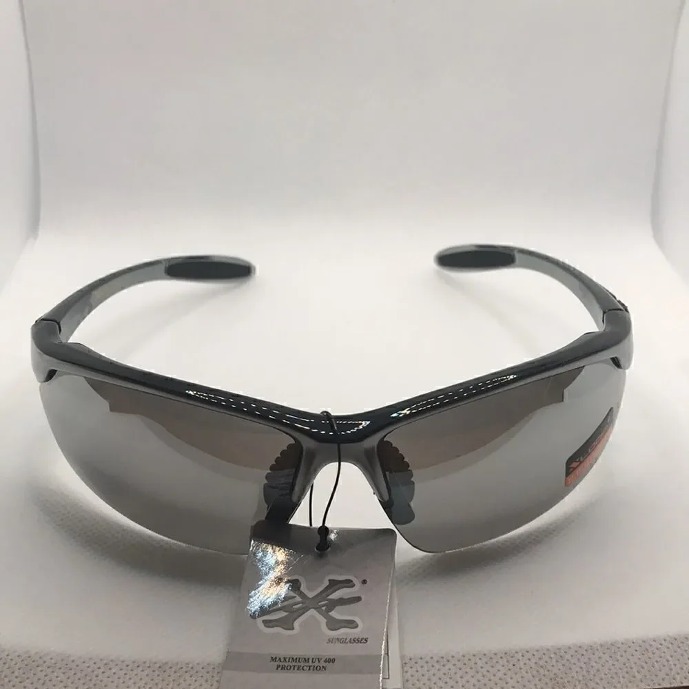 Xloop Rimless Mirrored Lens Sunglasses